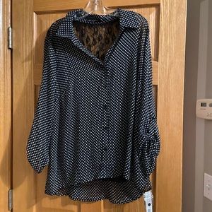 NWT Zac and Rachel Polka Dot Blouse